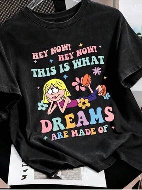 Lizzie McGuire T-shirt — 'This Is What Dreams Are Made Of' — Hilary Duff Y2K
